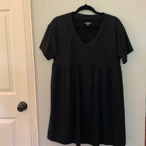Black Terrycloth Wild Fable Babydoll Dress